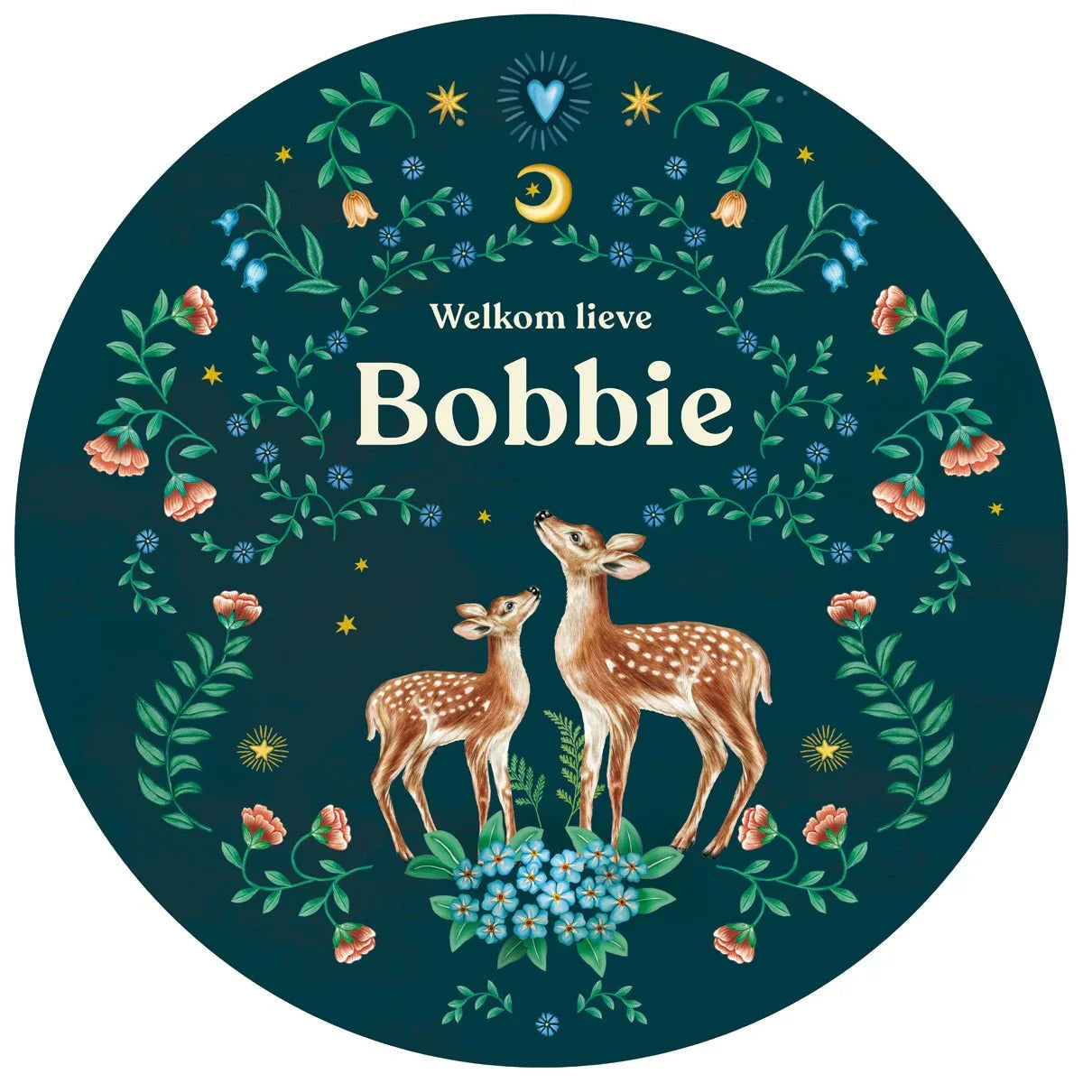 Raamsticker Little Deer Blue - Story of July