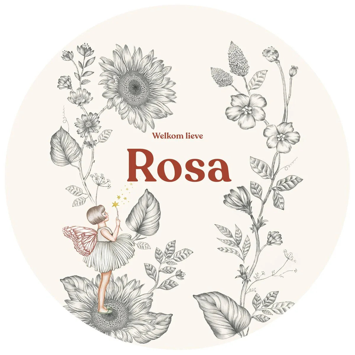 Raamsticker Little Elf Offwhite - Story of July