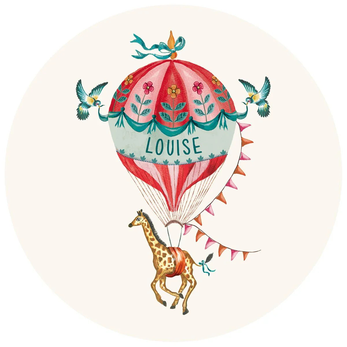 Raamsticker Red Balloon - Story of July