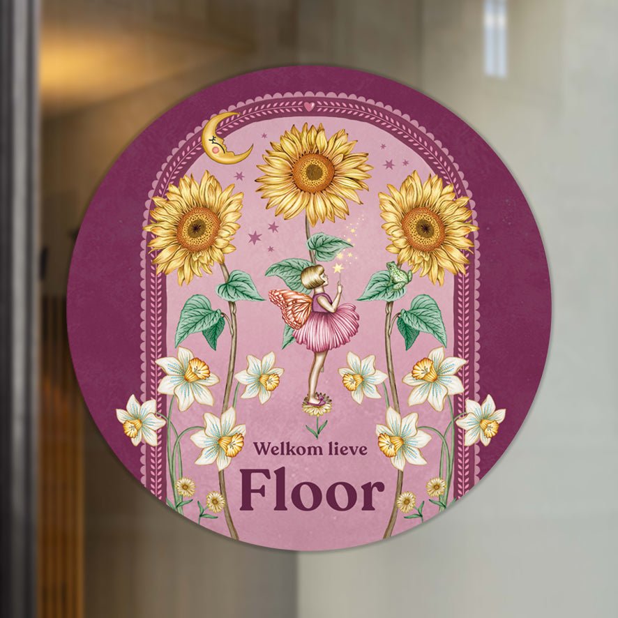 Raamsticker Sunflowers - Story of July