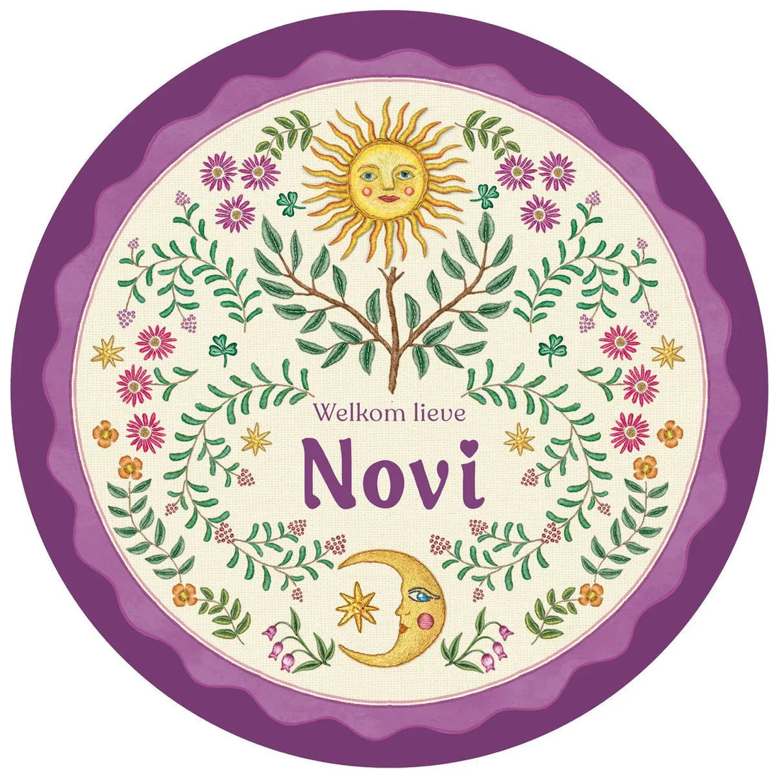 Raamsticker Under The Sun Purple - Story of July