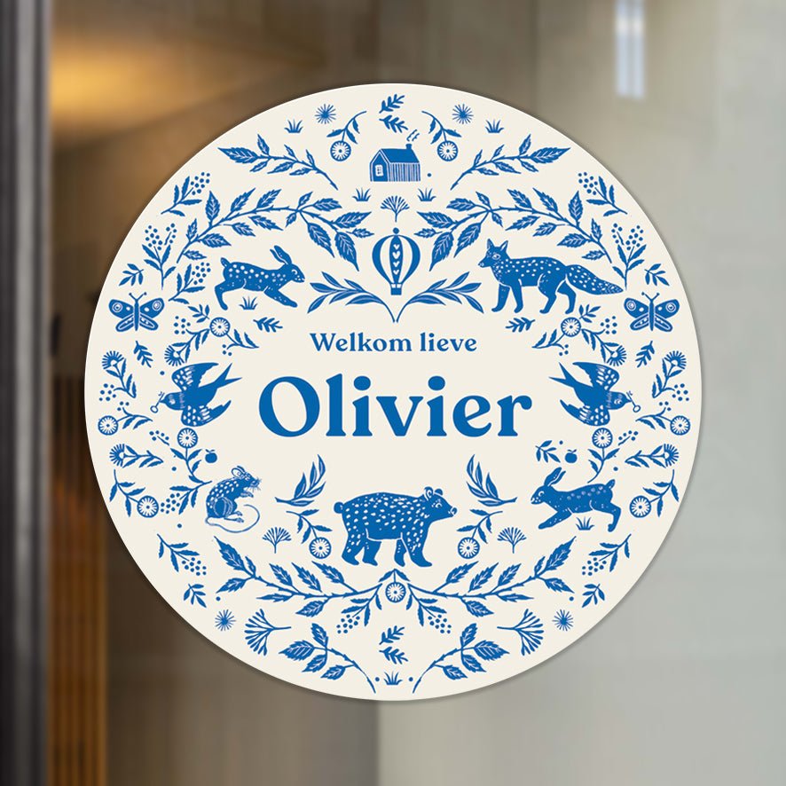 Raamsticker Wilderness Blue - Story of July