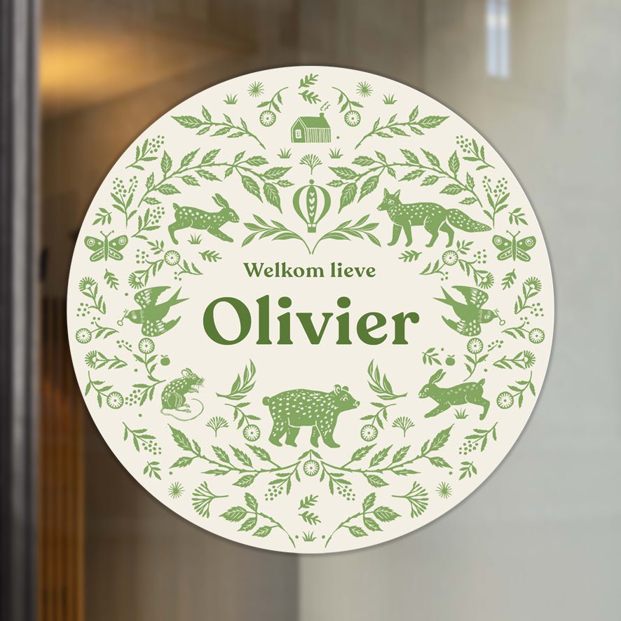 Raamsticker Wilderness Green - Story of July