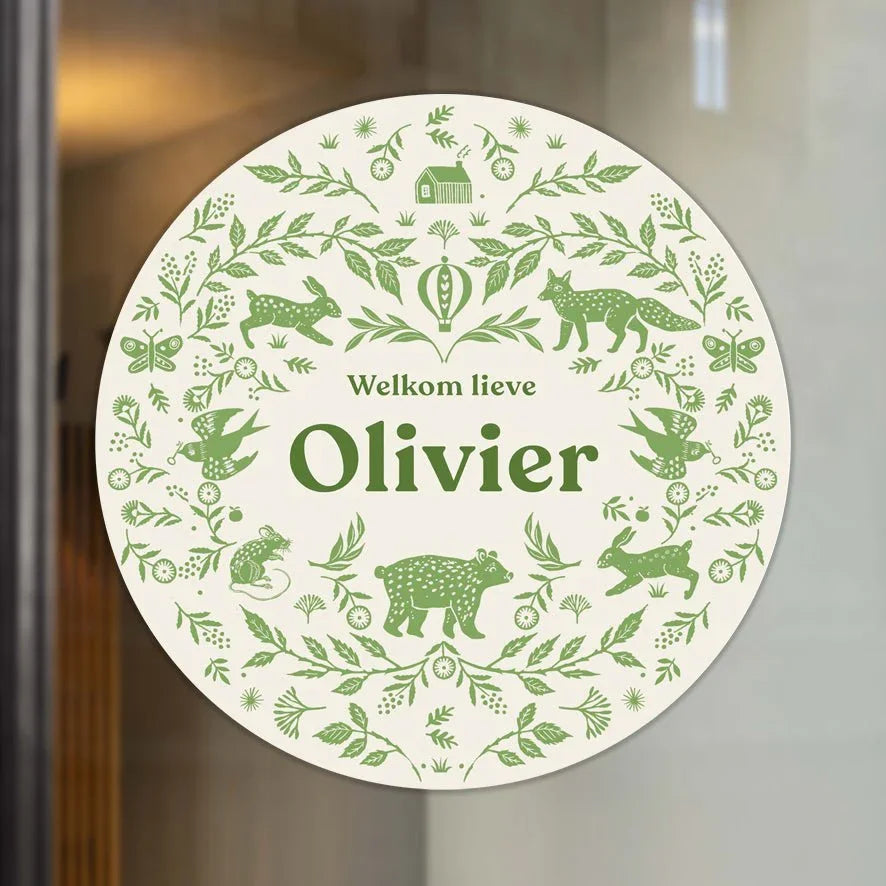 Raamsticker Wilderness Green - Story of July