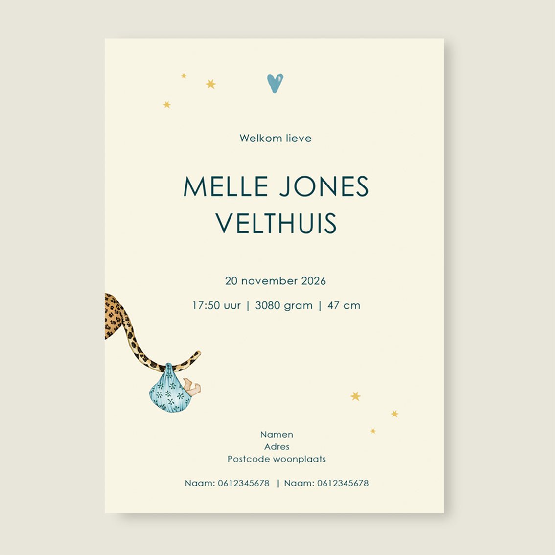 Sample Animal Balloon Blue - Story of July