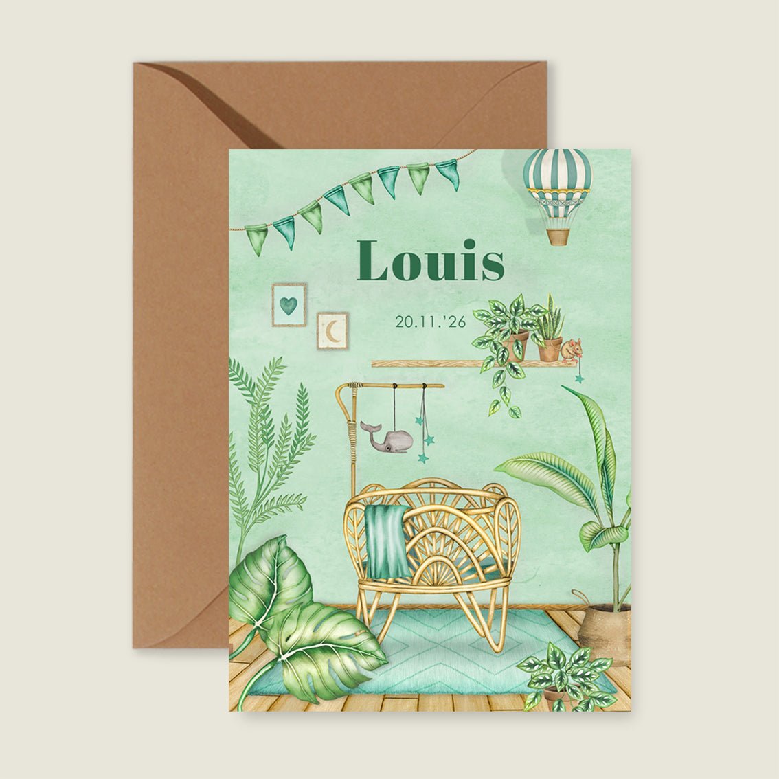 Sample Baby Crib Green - Story of July