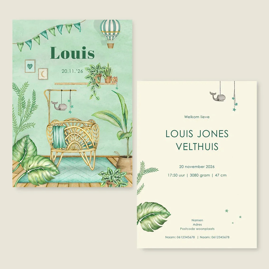 Sample Baby Crib Green - Story of July