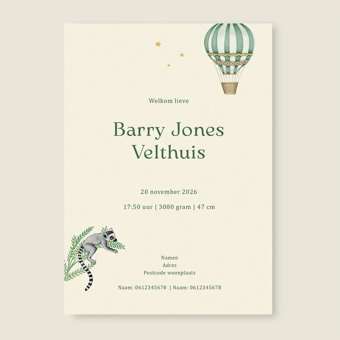 Sample Balloon Panter Green - Story of July