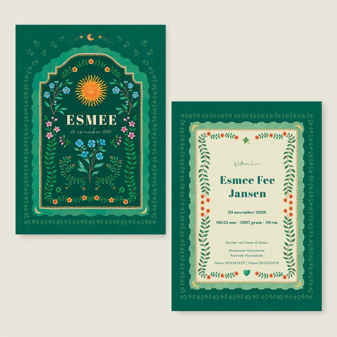 Sample Blooming Sun Green - Story of July