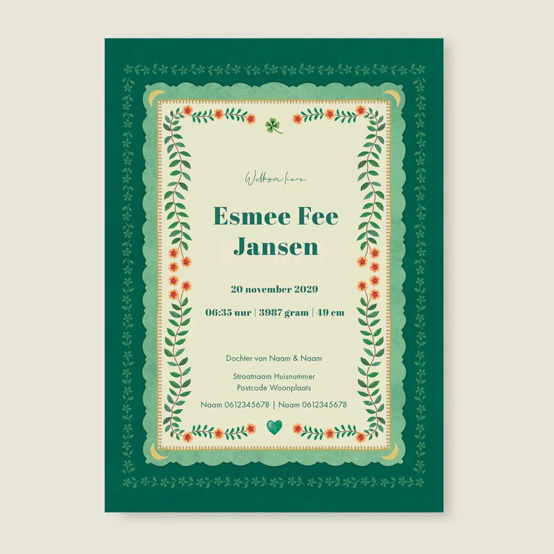 Sample Blooming Sun Green - Story of July