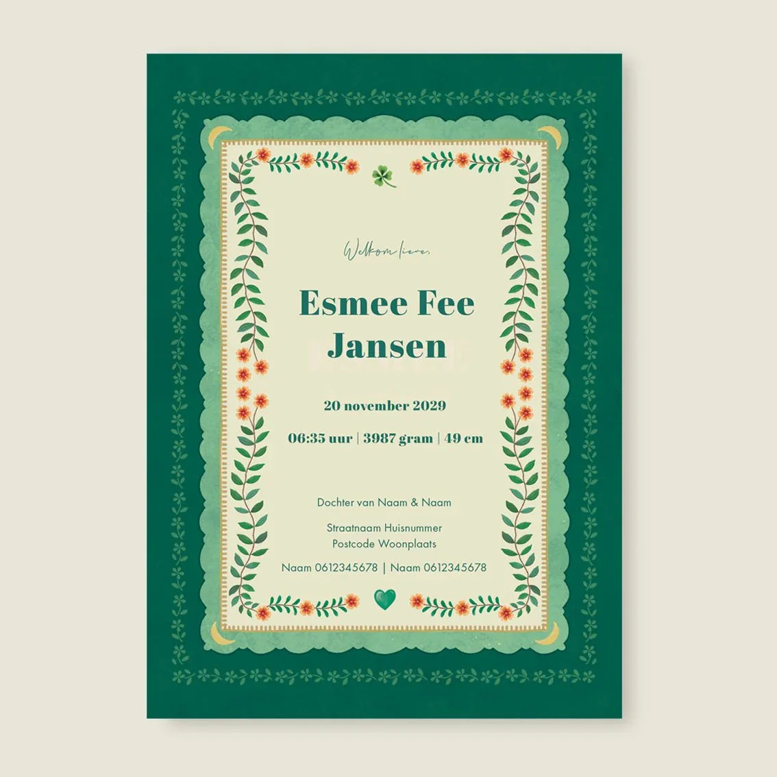 Sample Blooming Sun Green - Story of July