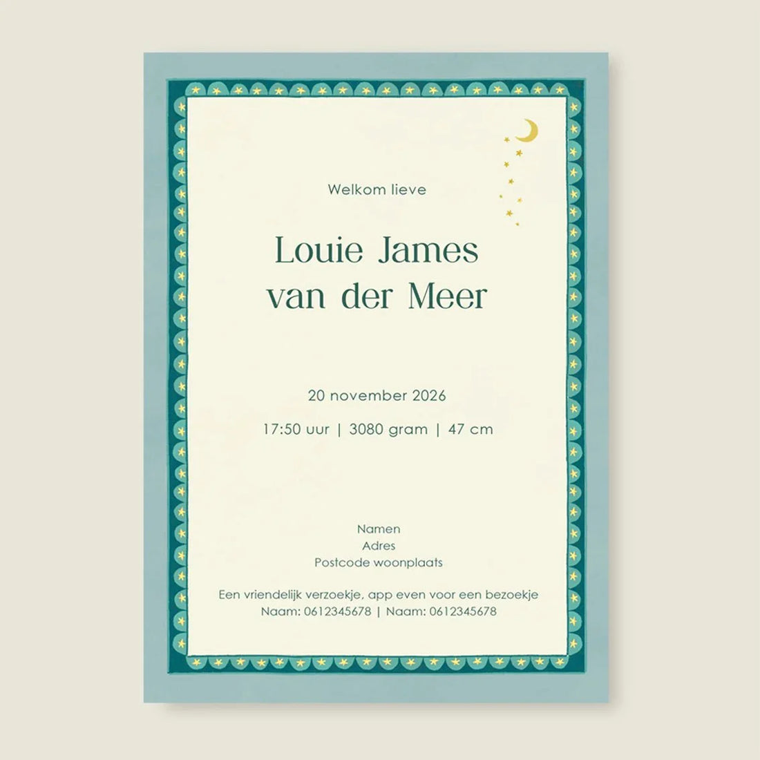 Sample Carrousel Green - Story of July