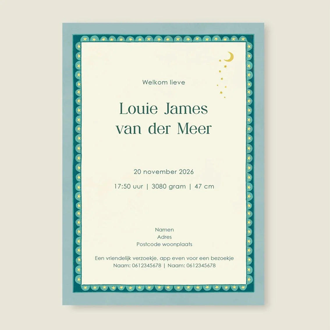 Sample Carrousel Green - Story of July