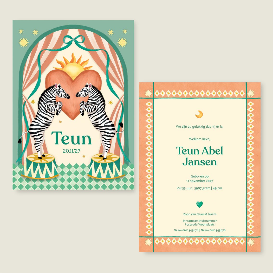 Sample Dancing Zebras - Story of July