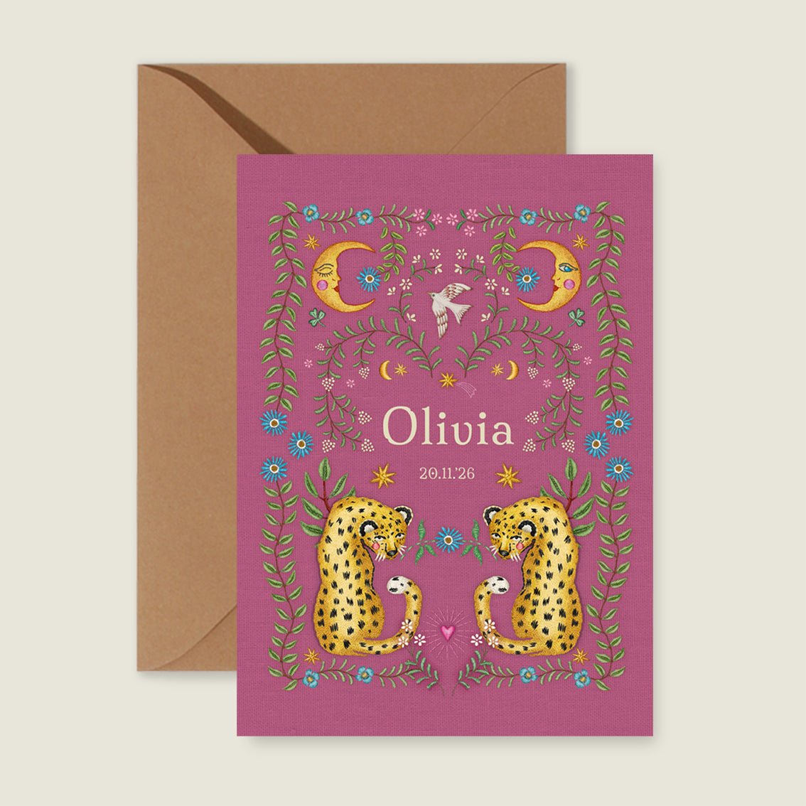 Sample Embroider Panter Pink - Story of July