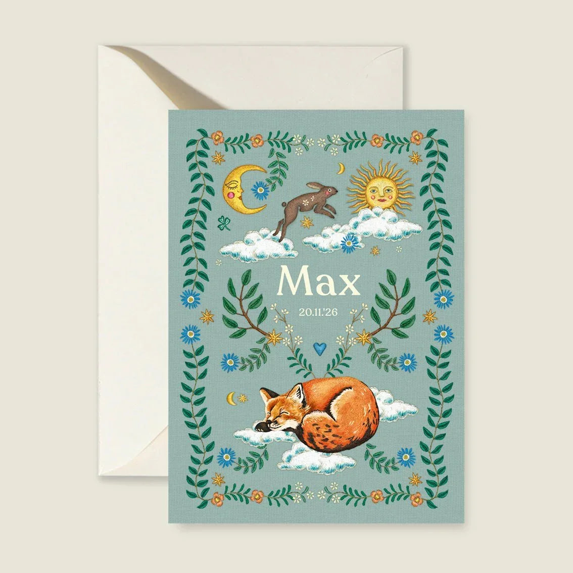 Sample Embroider Rabbit Light Blue - Story of July