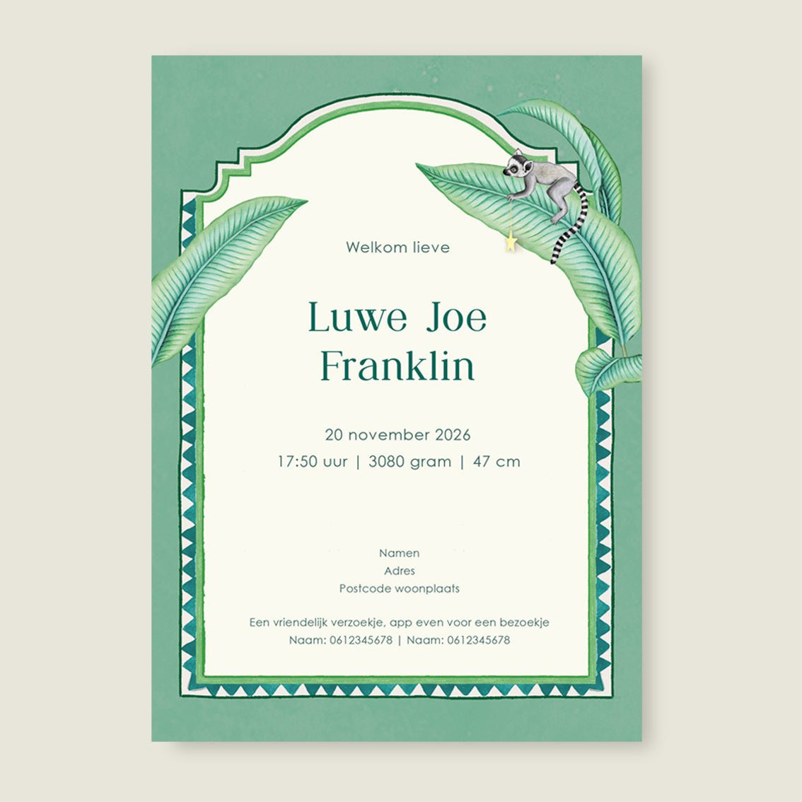 Sample Giraffe And The Monkey Green - Story of July