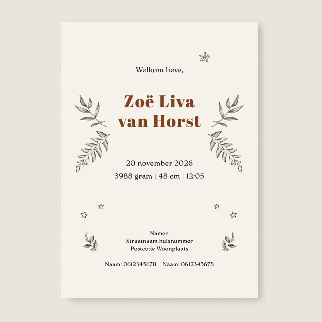 Sample Little Dear Offwhite - Story of July