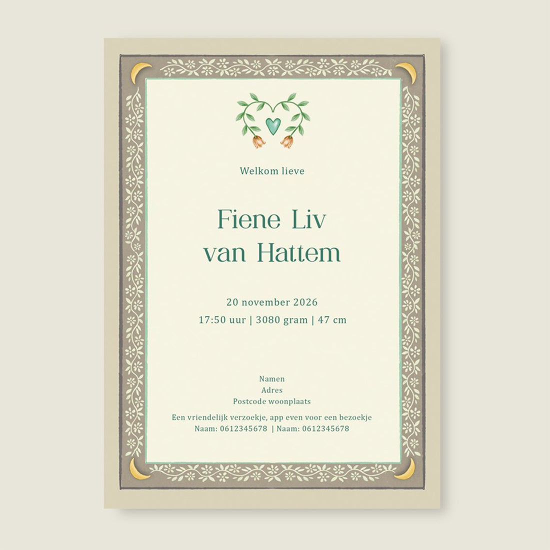 Sample Moon Moth Offwhite - Story of July