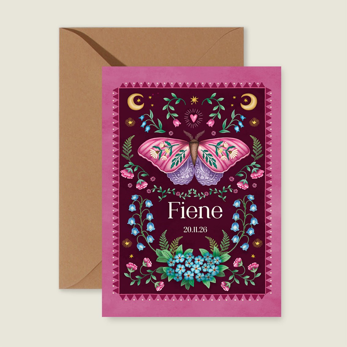 Sample Moon Moth Red - Story of July