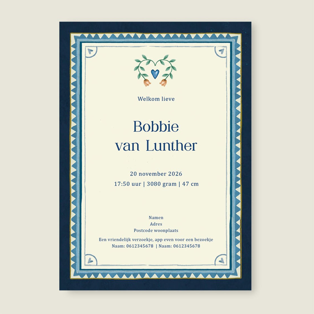 Sample Oh Dear Butterfly Blue - Story of July