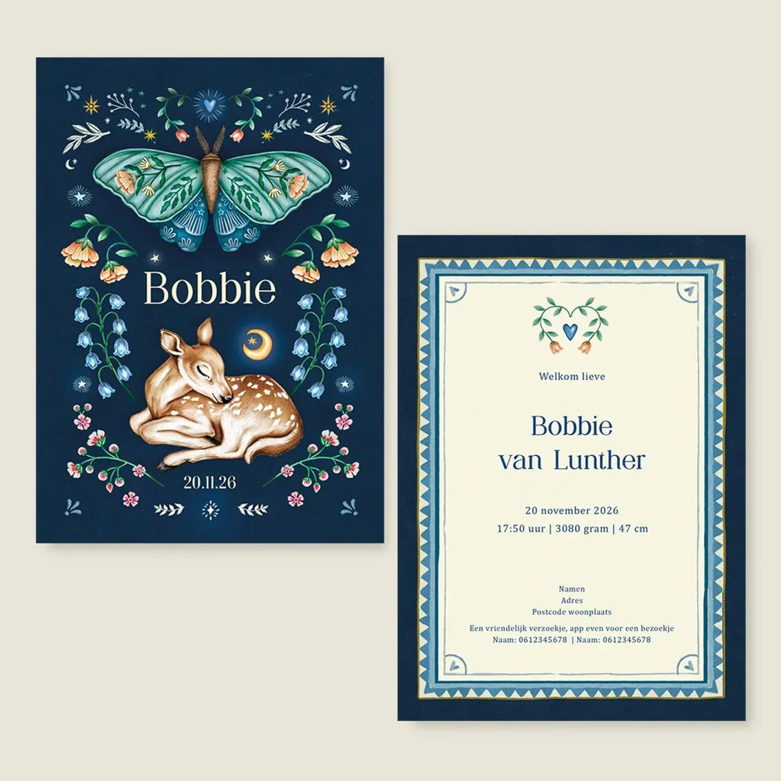 Sample Oh Dear Butterfly Blue - Story of July