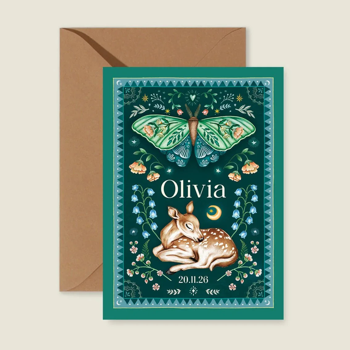 Sample Oh Dear Butterfly Green - Story of July