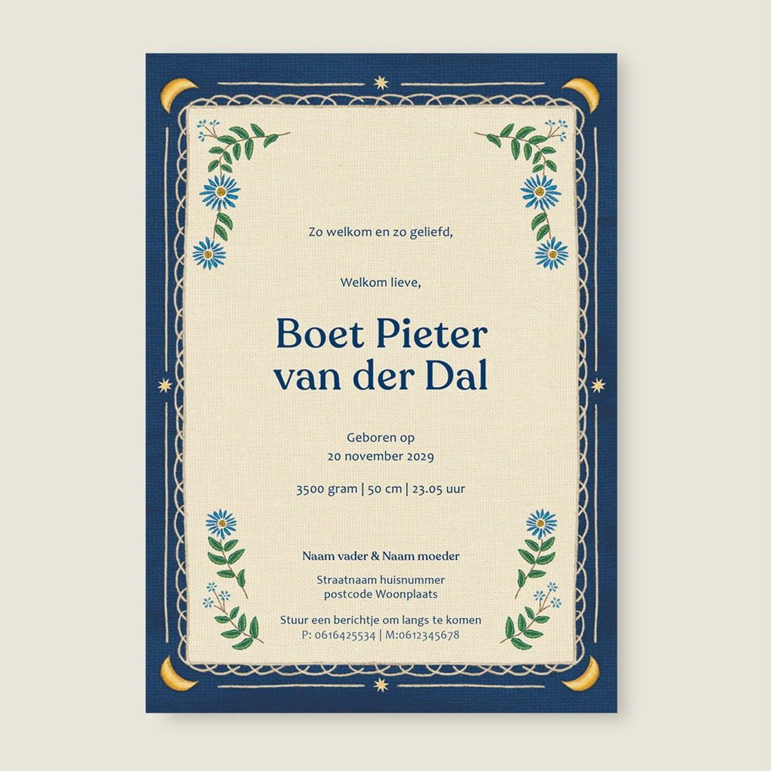 Sample Sleep Tight Dark Blue - Story of July