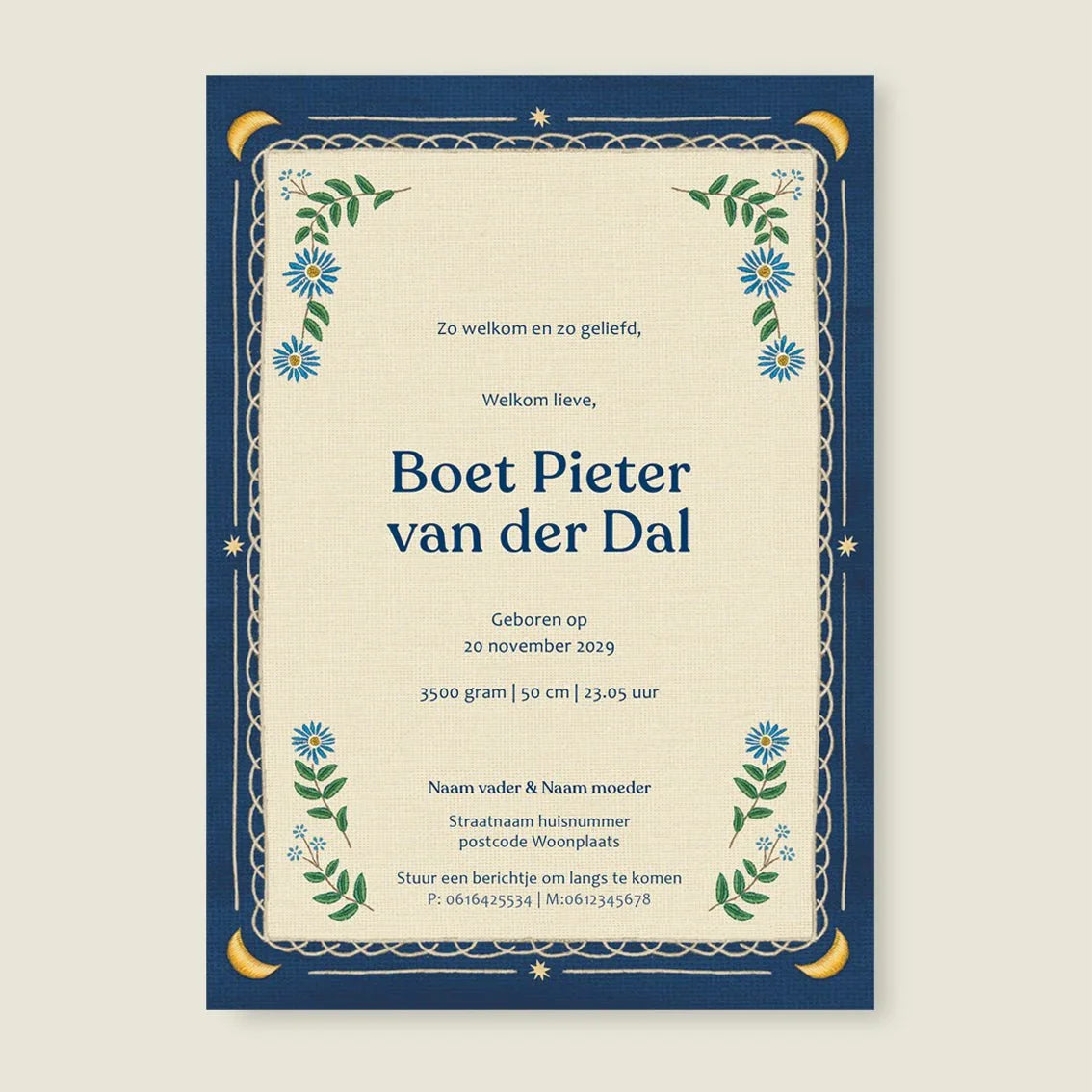 Sample Sleep Tight Dark Blue - Story of July