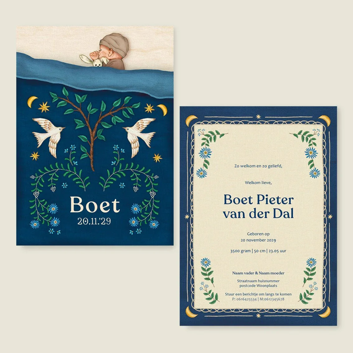 Sample Sleep Tight Dark Blue - Story of July