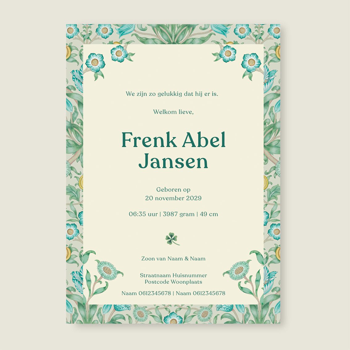 Sample Sleep Tight Flowers Blue - Story of July