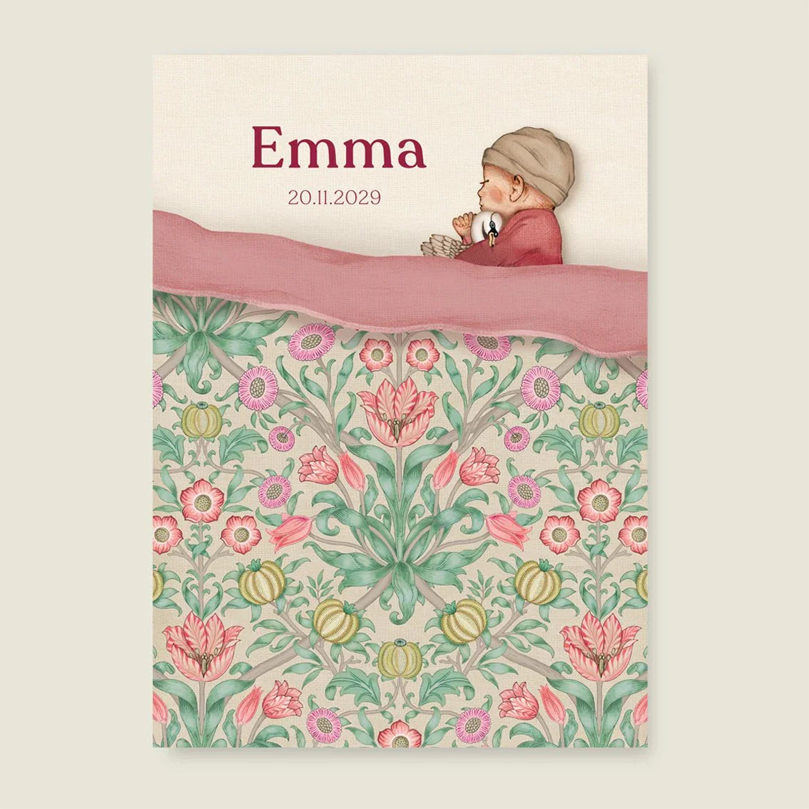 Sample Sleep Tight Flowers Pink - Story of July