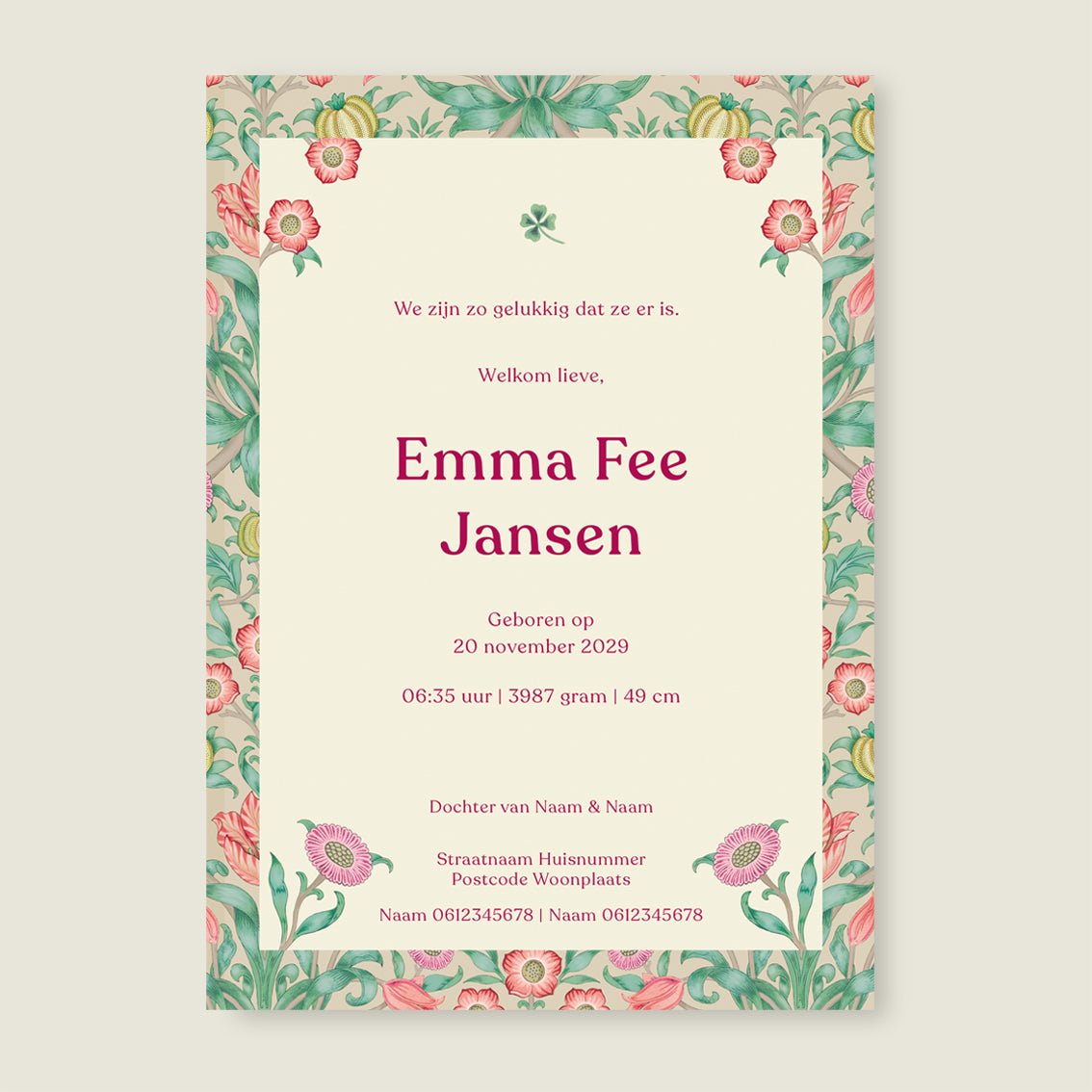 Sample Sleep Tight Flowers Pink - Story of July