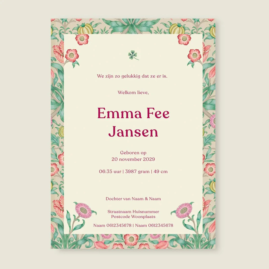 Sample Sleep Tight Flowers Pink - Story of July