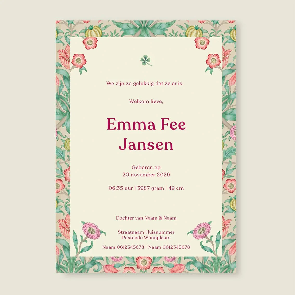 Sample Sleep Tight Flowers Pink - Story of July