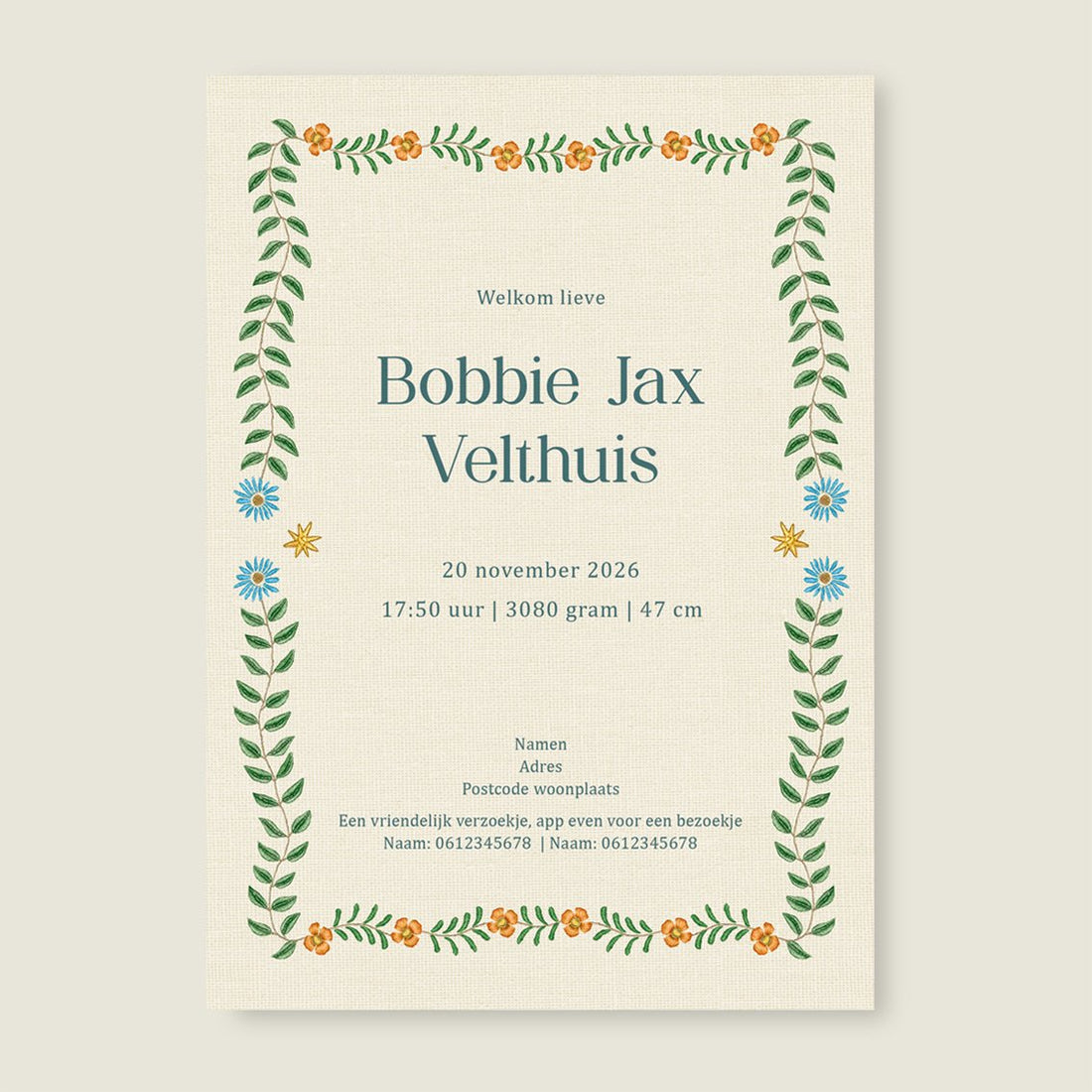 Sample Sleep Tight Khaki - Story of July