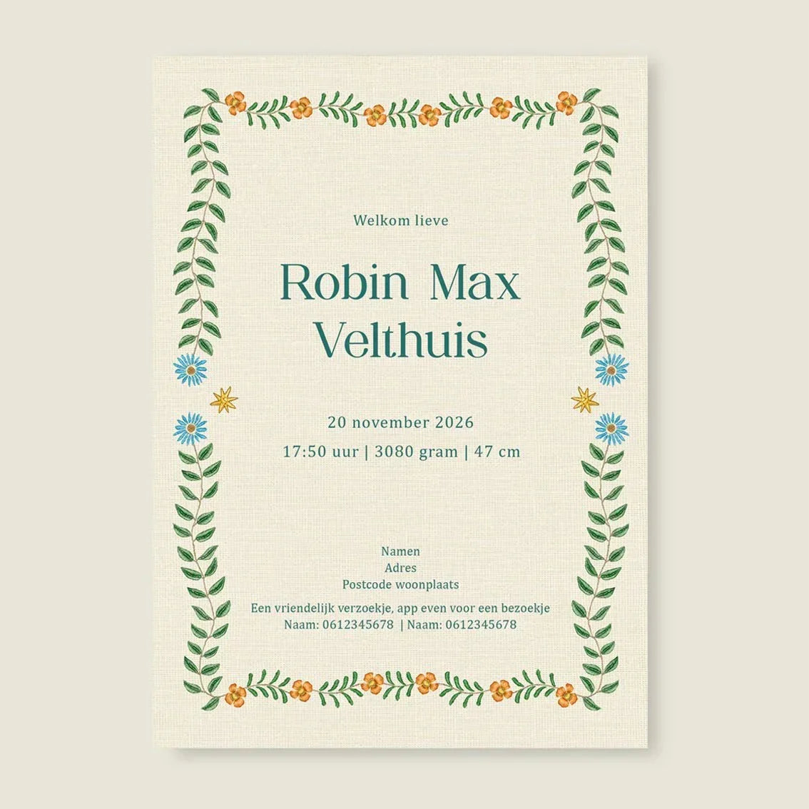 Sample Sleep Tight Swan Green - Story of July