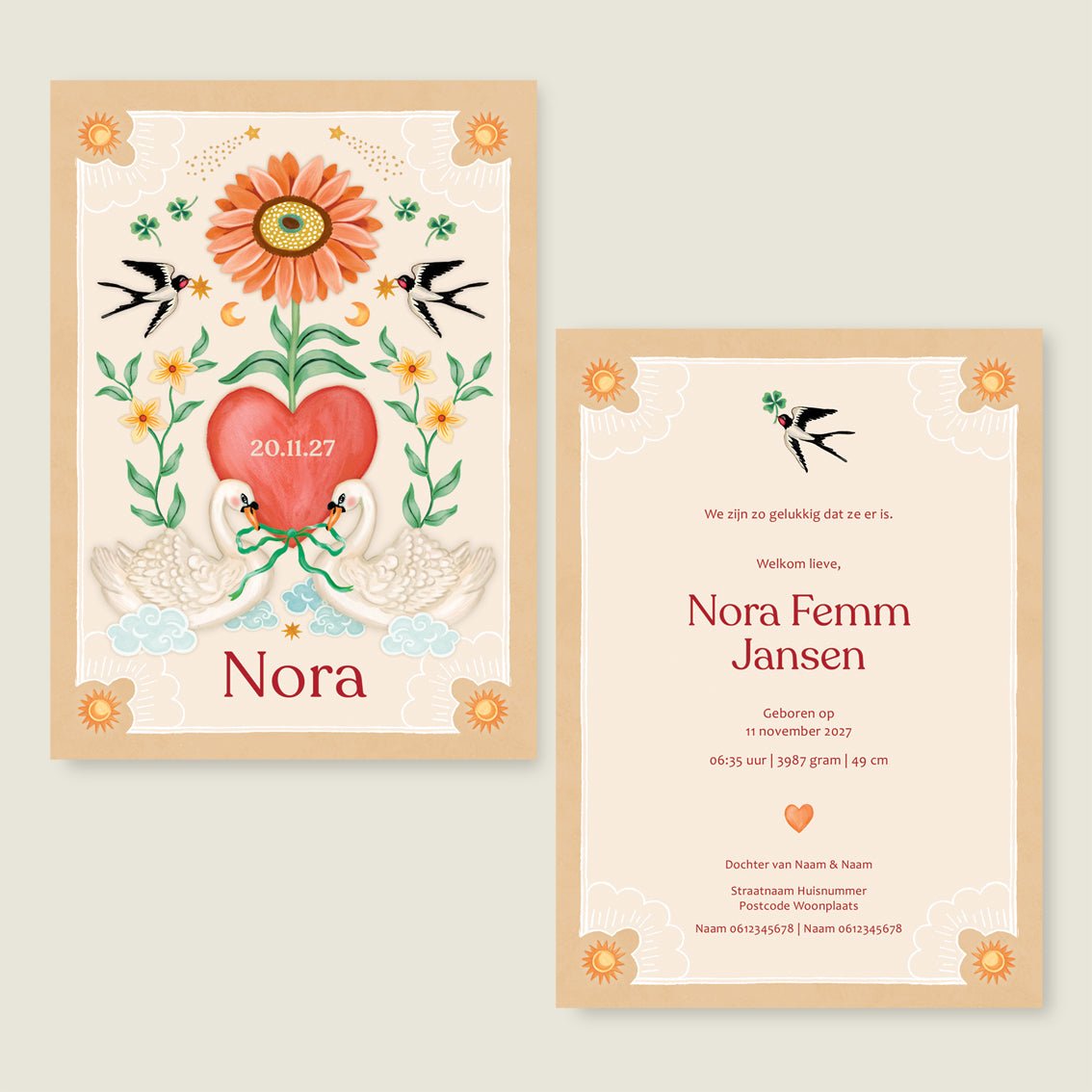 Sample Swan And Sparrows - Story of July