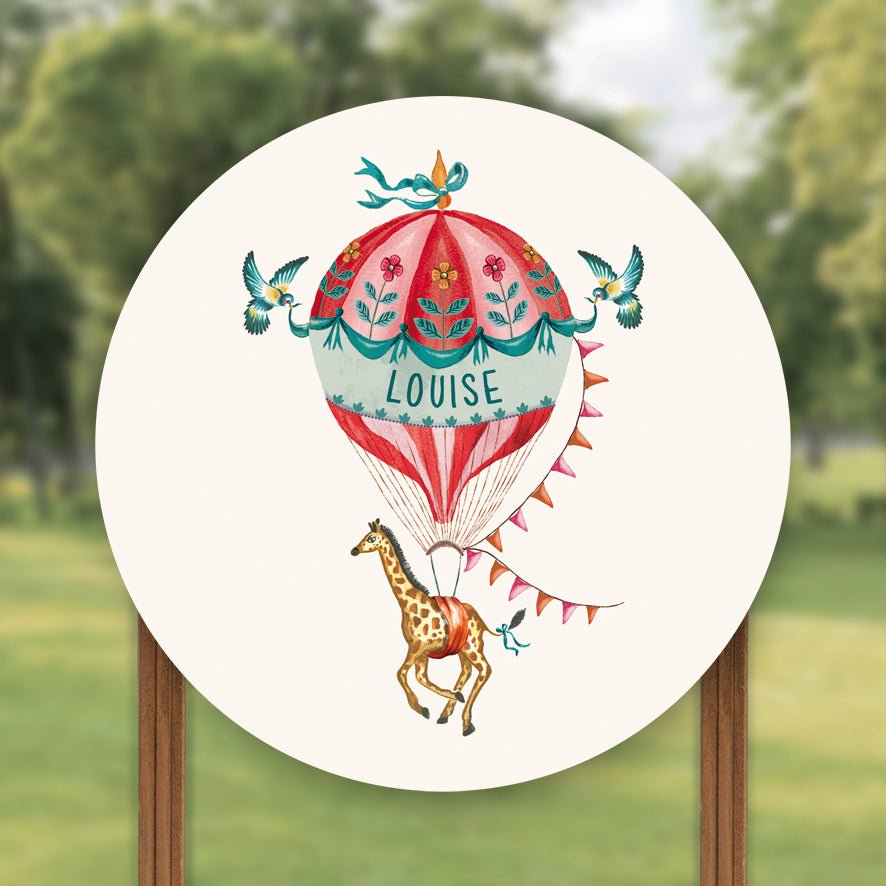 Tuinbord Red Balloon - Story of July