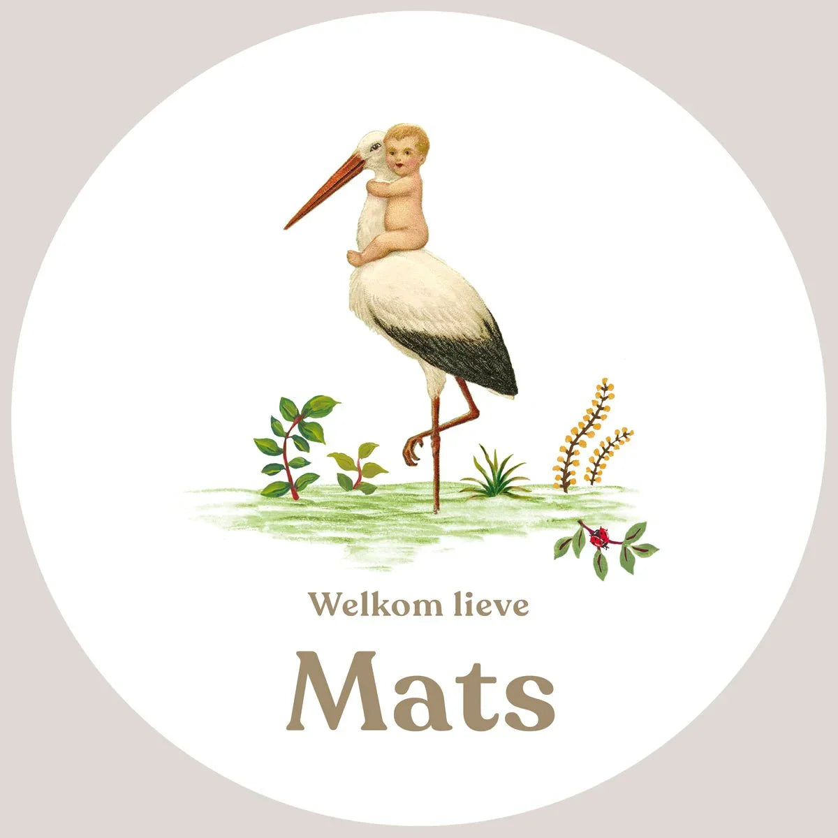Tuinbord The Stork - Story of July