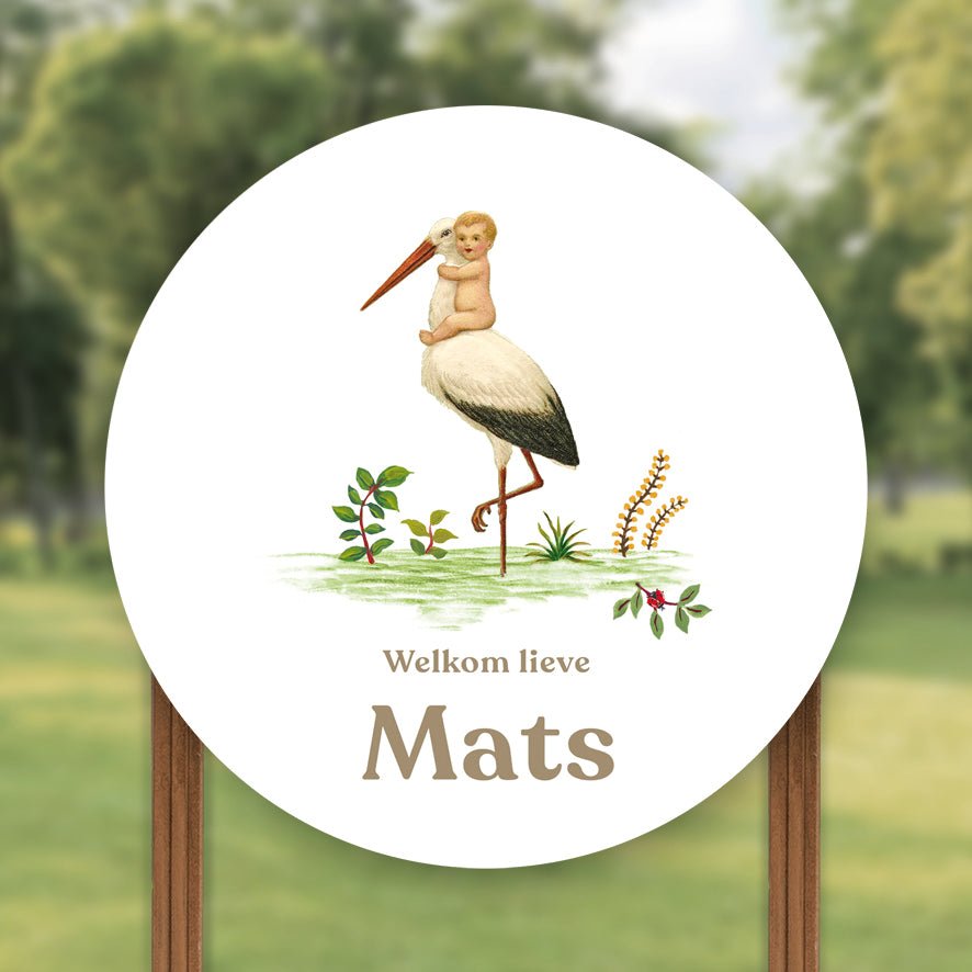 Tuinbord The Stork - Story of July