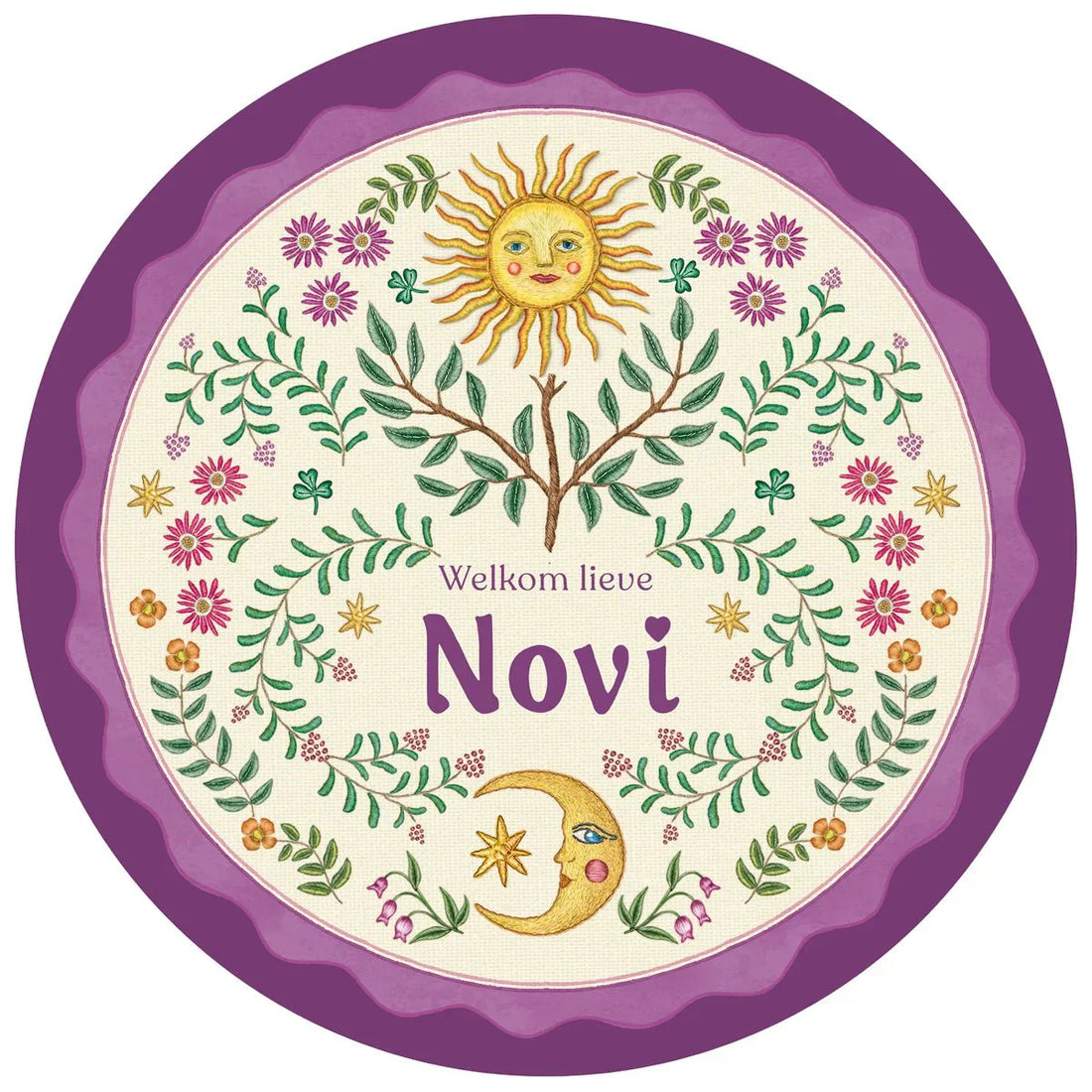 Tuinbord Under The Sun Purple - Story of July