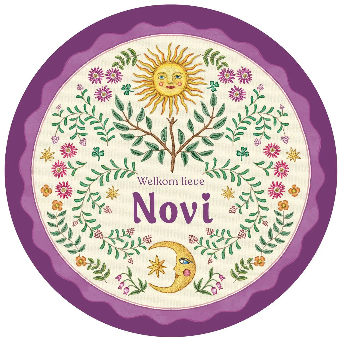 Tuinbord Under The Sun Purple - Story of July