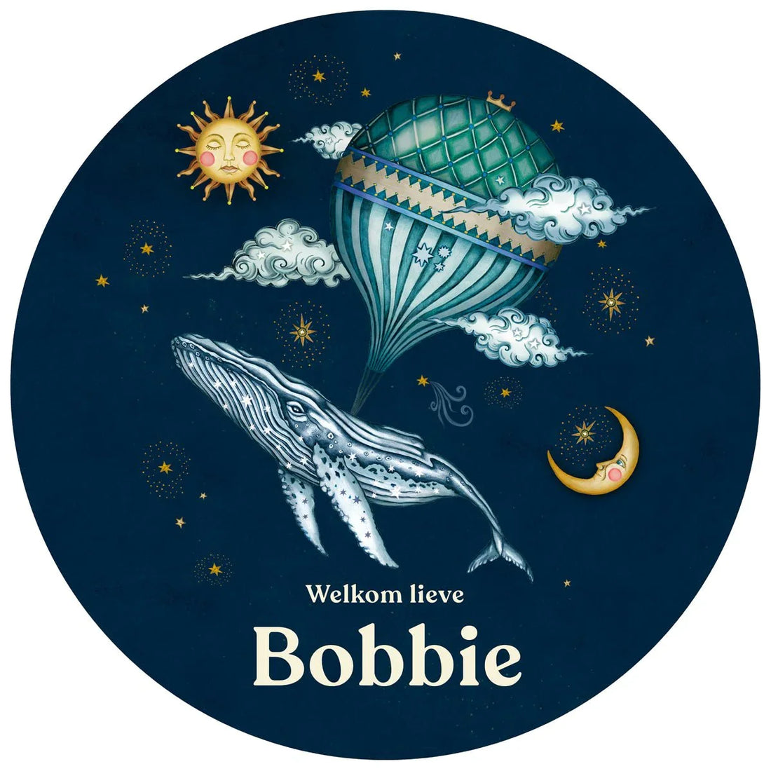 Tuinbord Whale Balloon - Story of July