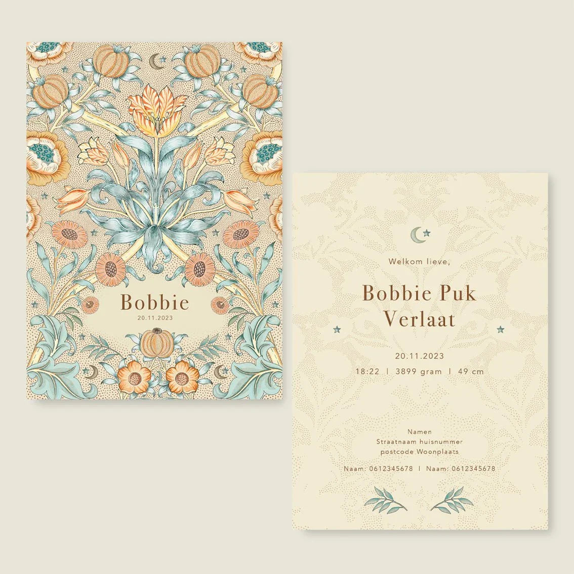 Geboortekaartje Blooming Flowers - Story of July