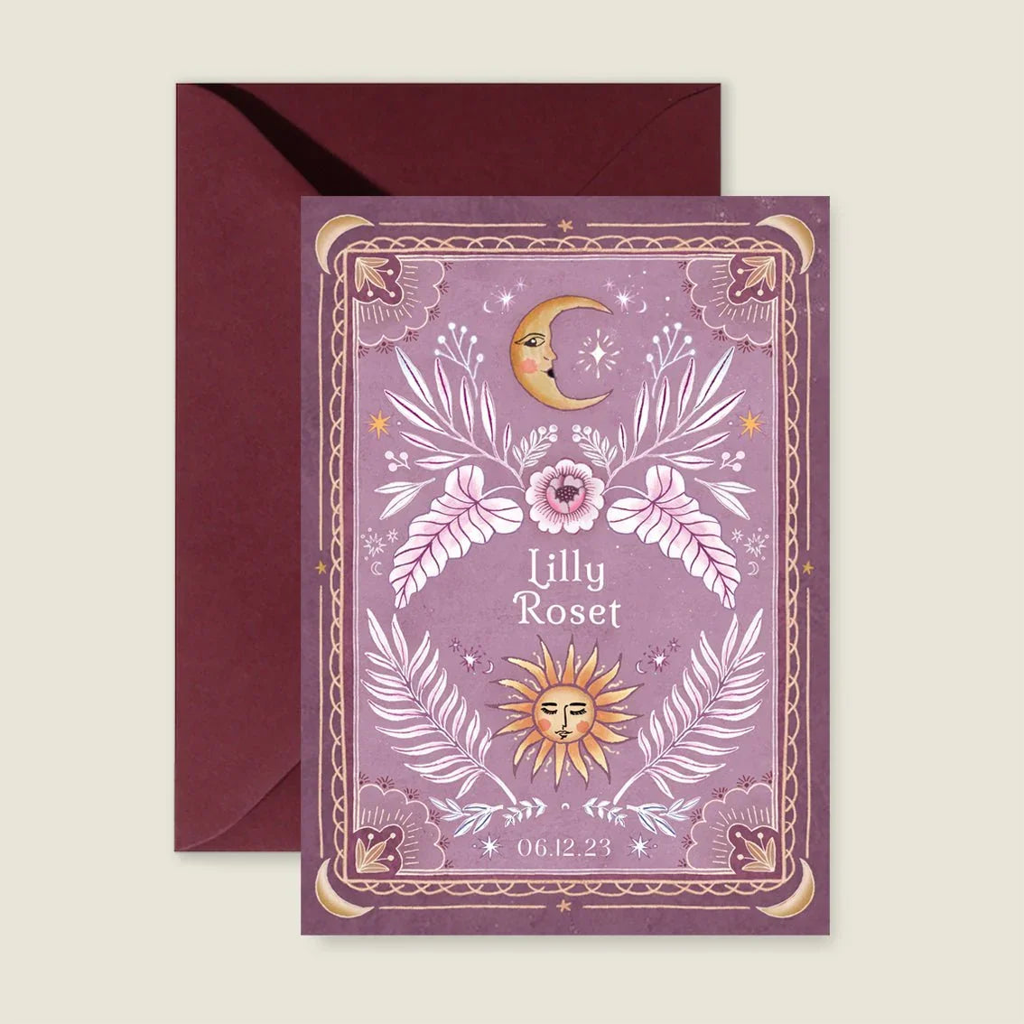 Geboortekaartje Moonchild Lila - Story of July