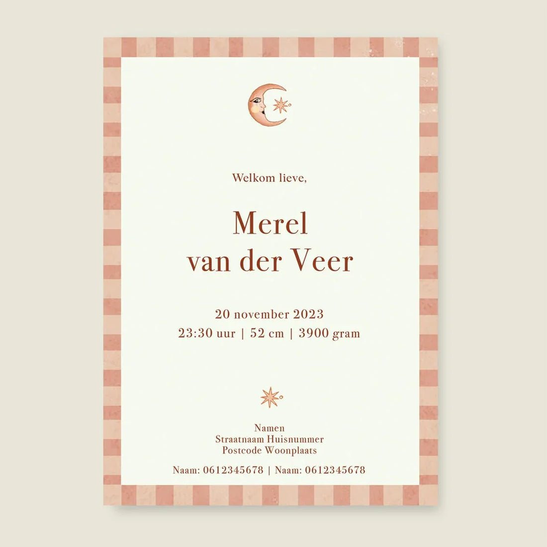 Geboortekaartje Nightingtales Terra - Story of July