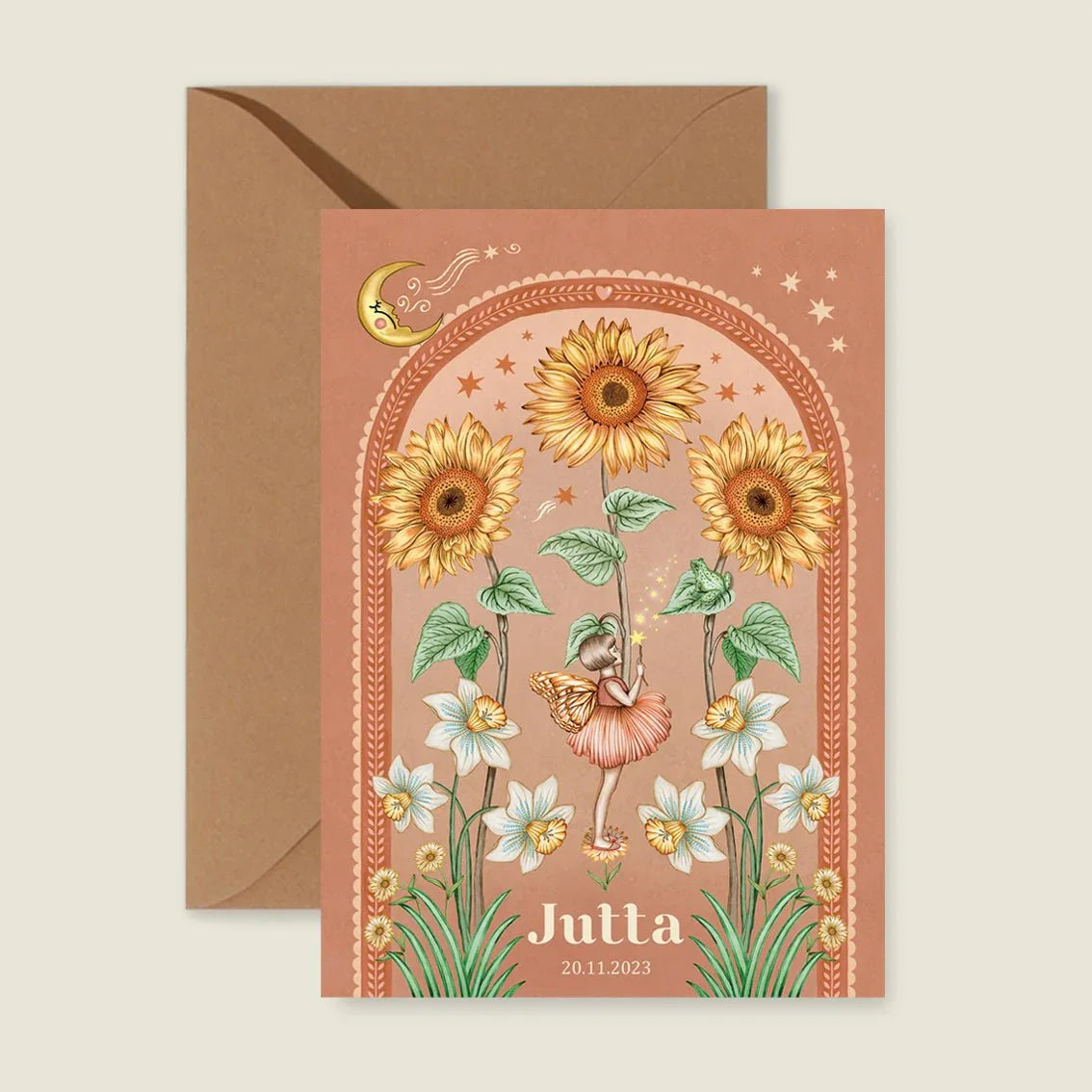 Geboortekaartje Sunflowers Terra - Story of July