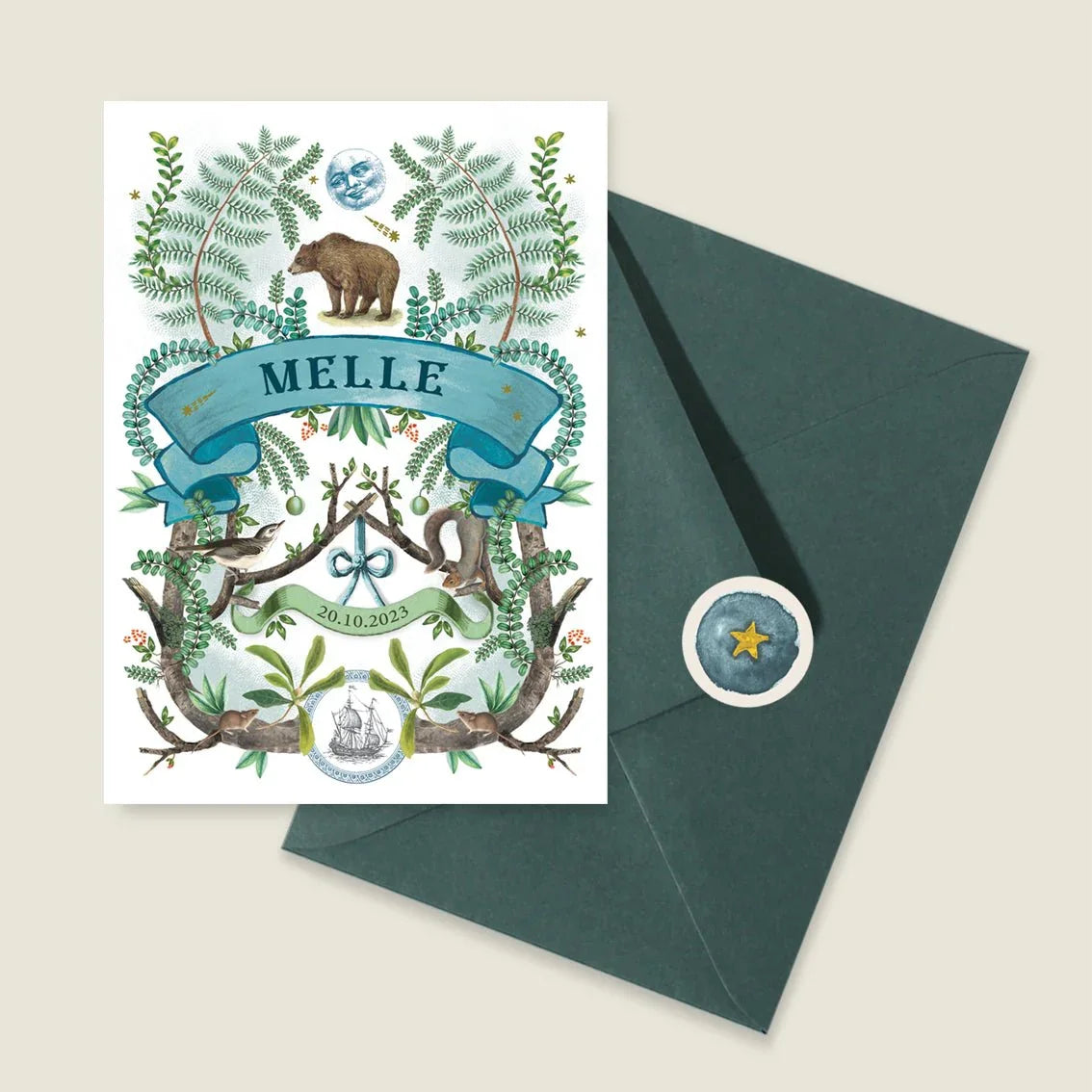 Geboortekaartje The Forest - Story of July