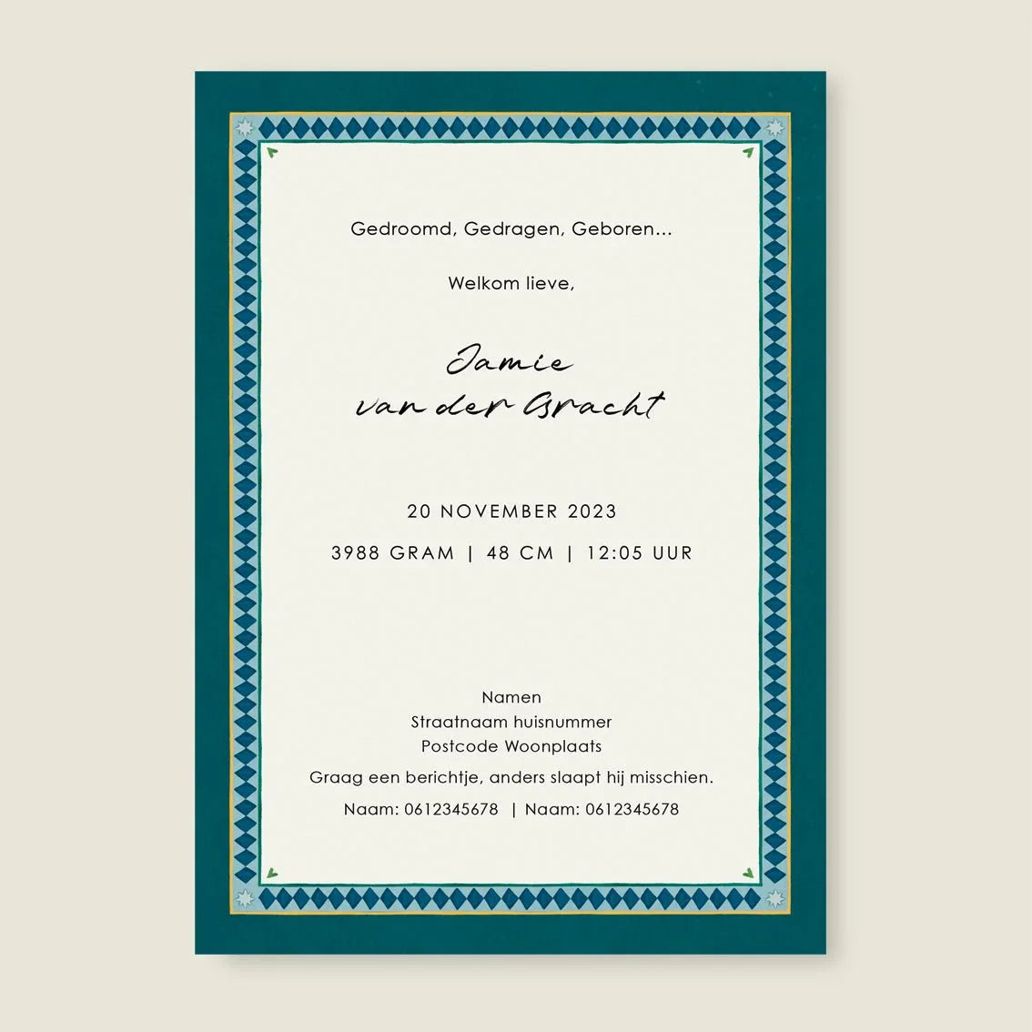 Geboortekaartje Whale Balloon Blue - Story of July